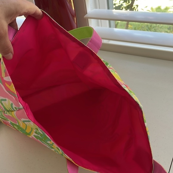 Lilly Pulitzer x Estée Lauder Canvas Tote Bag Banana Print - Picture 6 of 7